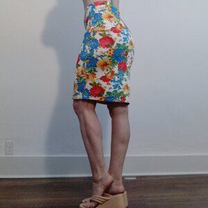 Boohoo Floral Pencil Skirt